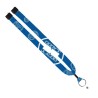 1" Dye-Sublimated Lanyard with Metal Crimp & Metal Split-Ring