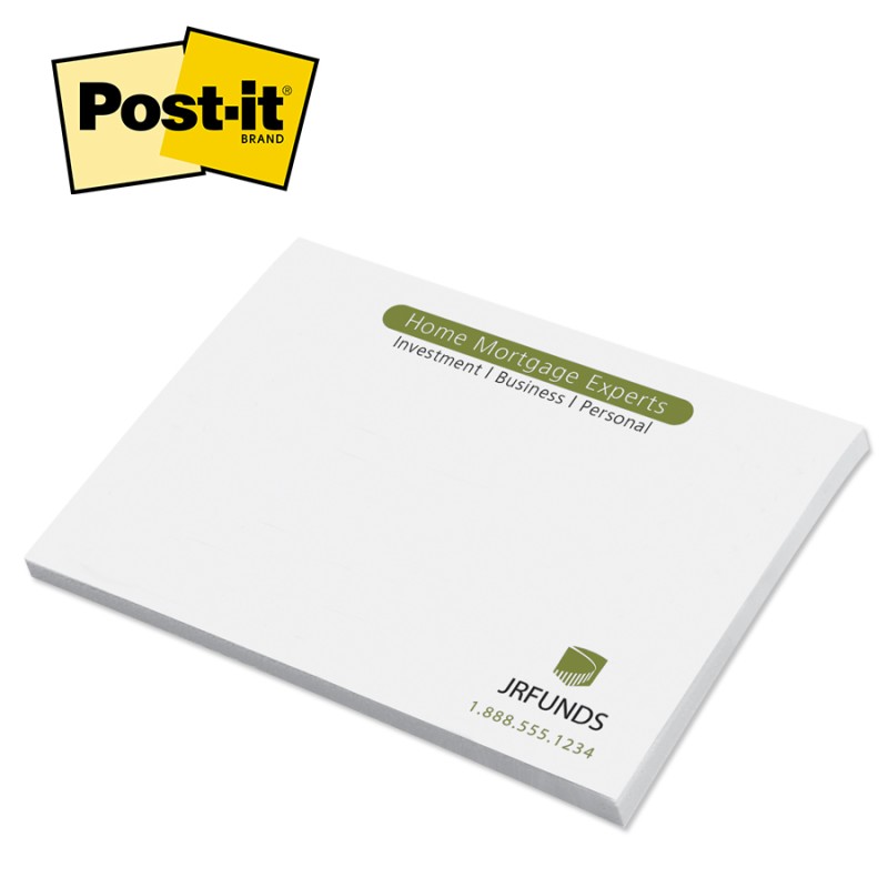 Custom Printed Post-it® Notes (3"x4") 25 Sheets