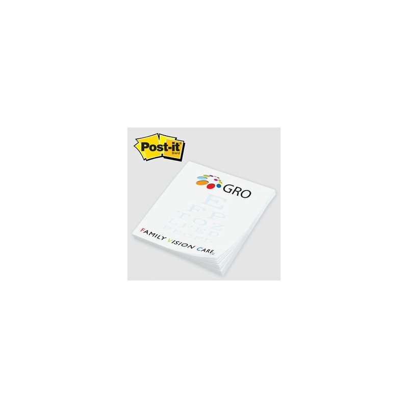 Custom Printed Post-it® Notes (2 3/4"x3") 50 Sheets/ 4 Color