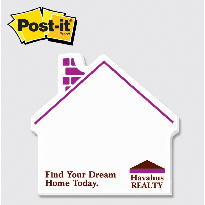 Large Post-it® Custom Printed Notes Shapes (25 Sheets) 2 Spot Colors