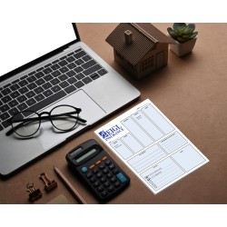 Custom Printed Post-it® Notes (6"x8") 25 Sheets/ 4 Color