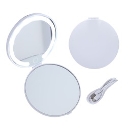 Allure Rechargeable Dual Pocket Mirrors with 2 Light Modes