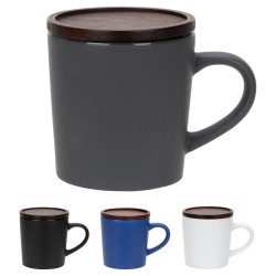 Circo 16 oz Ceramic Mug with Wooden Lid
