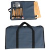 Firepit 5-Piece BBQ Set with Cutting Board & Carrying Case