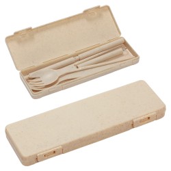6-in-1 Portable Wheatstraw Tableware Set