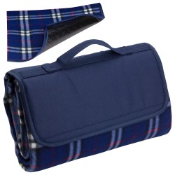 Plaid Barrel Fleece Picnic Blanket