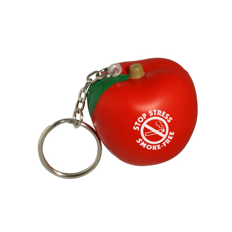 Apple Stress Reliever Key Chain
