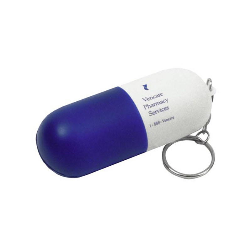 Capsule Stress Reliever Key Chain