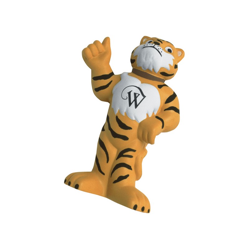 Thumbs Up Tiger Mascot Stress Reliever