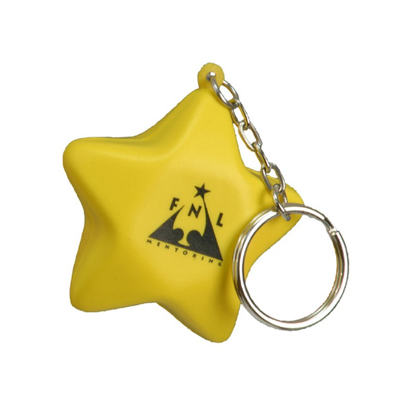 Star Stress Reliever Key Chain