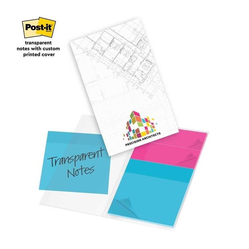 Post-it® Transparent Notes with Custom Printed Cover