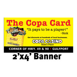Custom Full Color Banner 2'x4'- 13 oz. Vinyl with grommets