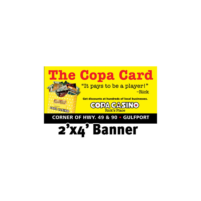 Custom Full Color Banner 2'x4'- 13 oz. Vinyl with grommets