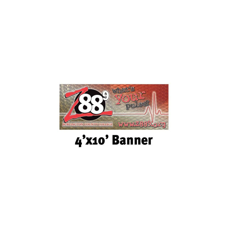 Mesh Vinyl Banner - 4'x10' w/grommets