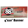 Mesh Vinyl Banner - 4'x10' w/grommets