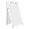 White Deluxe Sandwich Board Display w/ 2 Sided Changeable Graphic