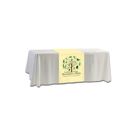 24" X 60" Full Color Open Back Table Runner