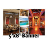 Custom Full Color Banner 5'x8'- 13 oz. Vinyl with grommets