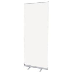 Rush 24 Hour Econo 33.5" Retractable Banner Stand w/ Graphic - 33.5"x80"
