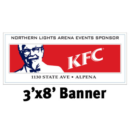 Custom Full Color Banner 3'x8'- 13 oz. Vinyl with grommets