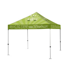 10' Steel Tent Kit, Includes Steel Frame, Sublimated Canopy, Carry Case
