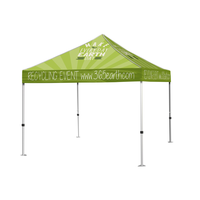 10' Steel Tent Kit, Includes Steel Frame, Sublimated Canopy, Carry Case