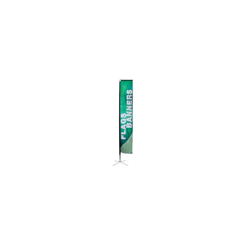 15' Large Block Flag (29"x154") - Double Sided