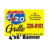Custom Full Color Banner 4'x6'- 13 oz. Vinyl with grommets