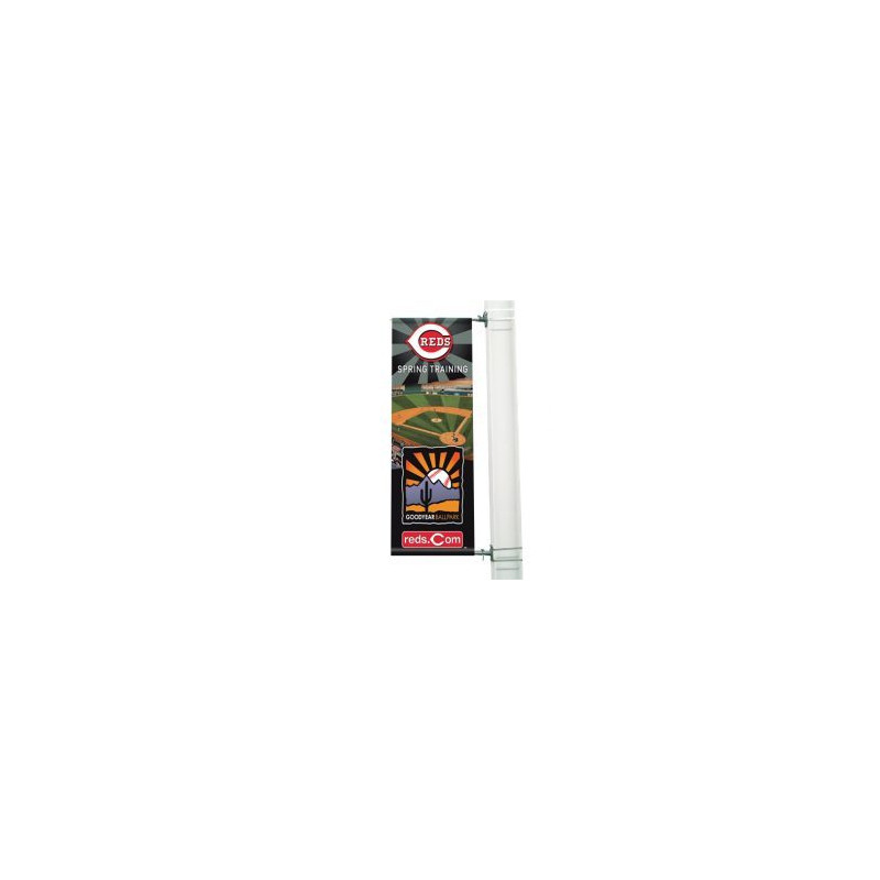 Custom Full Color Pole Banner 18"x36" Two Sided - 13 oz. Vinyl with grommets