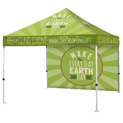 10'x10' Aluminum Event Tent w/ Full Back Wall