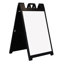 Black/Yellow Deluxe Sandwich Board Display w/ 2 Sided Graphic