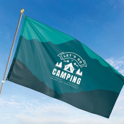 RUSH 48 Hour 2'x3' Single Sided Flag With Webbing & Grommets