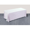 Sublimated PREMIUM Table Cloth for 8' table, Drape style, 4 sided, Closed Back, Rounded Corners