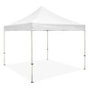 Steel Event Tent Package 4 – Steel Tent + Throw + Full Back Wall + 2 Half Walls