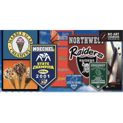 Polyester Banner 2.5'x5' fabricPolyester Banner, full color w/grommets