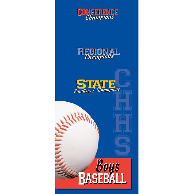 Custom Full Color Pole Banner 30"x60" Two Sided - 13 oz. Vinyl with grommets