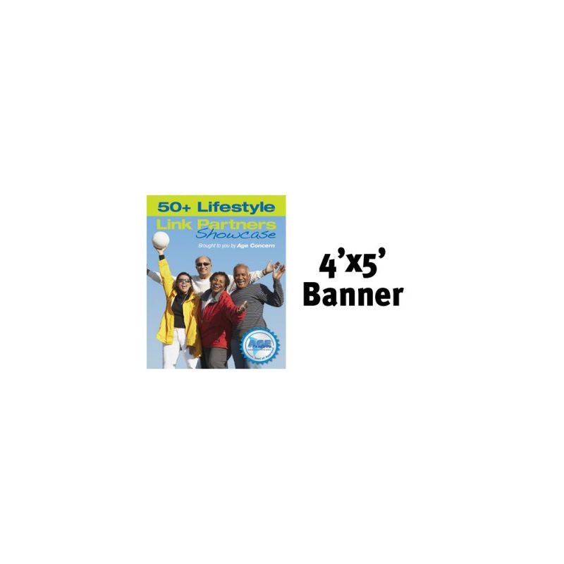 Mesh Vinyl Banner - 4'x5' w/grommets