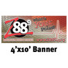 Custom Full Color Banner 4'x10'- 13 oz. Vinyl with grommets