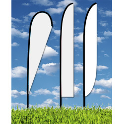 Zoom 6 Feather Flag w/ Stand - 19.7' Single Sided Graphic