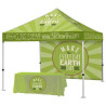 Aluminum Event Tent Package 2 – Tent + Full Back Wall + Throw