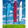 Zoom 6 Feather Flag w/ Stand - 19.7' Double Sided Graphic
