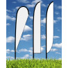 Zoom 6 Feather Flag w/ Stand - 19.7' Double Sided Graphic