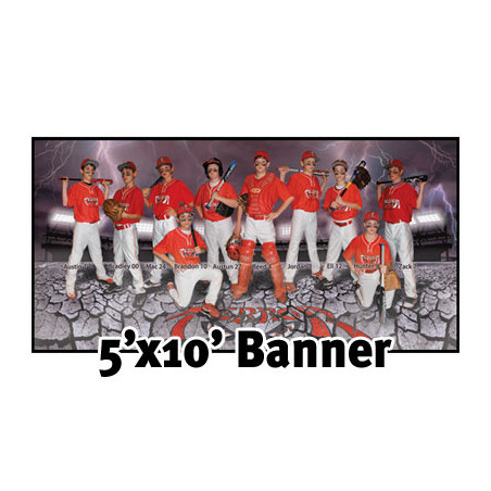 Custom Full Color Banner 5'x10'- 13 oz. Vinyl with grommets
