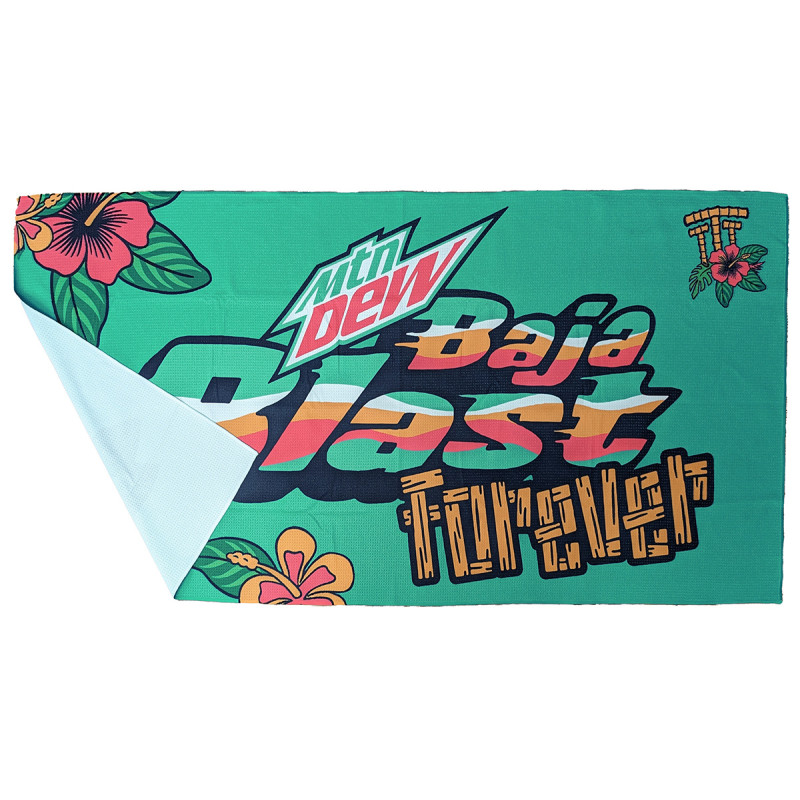 Premium Sand Free Waffle Weave, Beach Towel, 30" x 60" 380 GSM Sublimated Graphics Edge to Edge