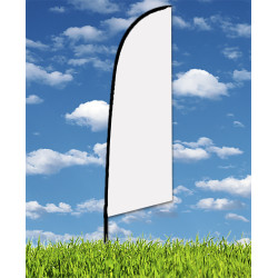 Rush 48 Hour Zoom2 Straight Flag w/ Stand - 8' Double Sided w/Spike Base