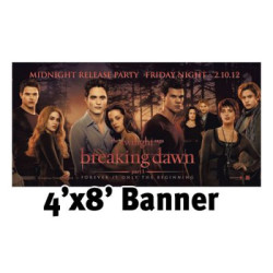 Mesh Vinyl Banner - 4'x8' w/grommets