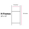 H Stand for Coroplast Yard Signs - Stand Only