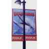 Custom Full Color Pole Banner 24"x36" Two Sided - 13 oz. Vinyl with grommets