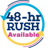 Rush 48 Hour 12"x18" Double Sided Flag With Webbing & Grommets