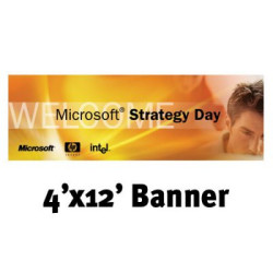 Mesh Vinyl Banner - 4'x12' w/grommets